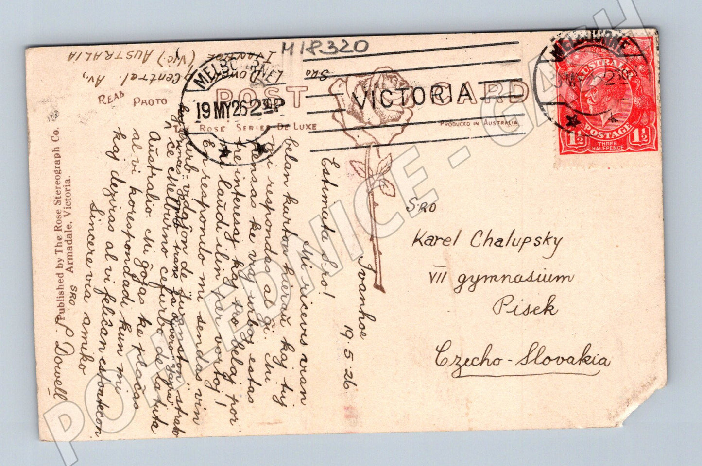 Pohlednice Melbourne Princes Bridge Austrálie (M18320)