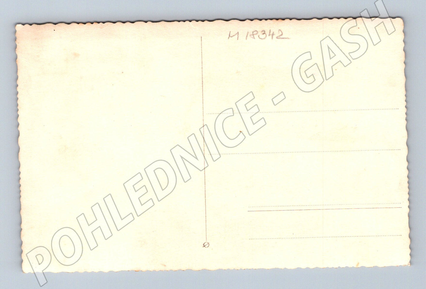 Pohlednice mladá žena s kyticí cca 1950 (M18342)