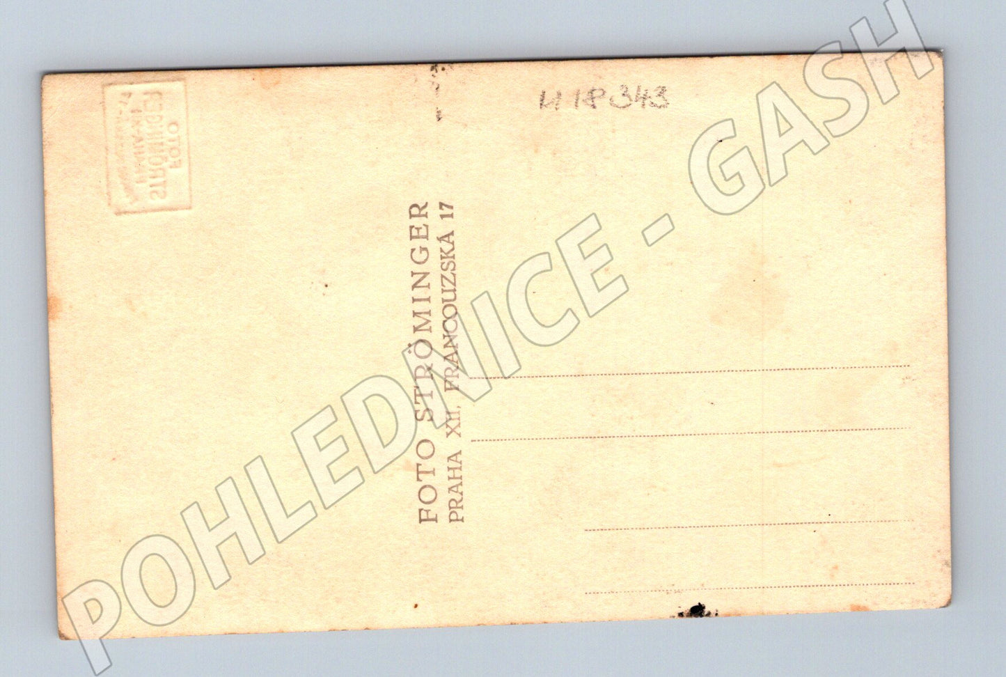 Pohlednice svatební nevěsta Ströminger Praha (M18343)