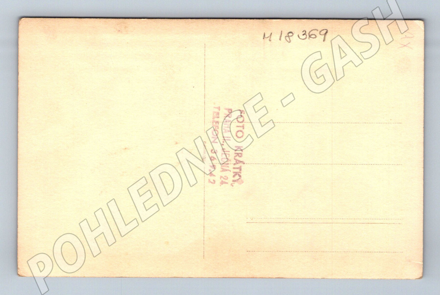 Pohlednice skupina lidí Foto Krátký Praha (M18369)