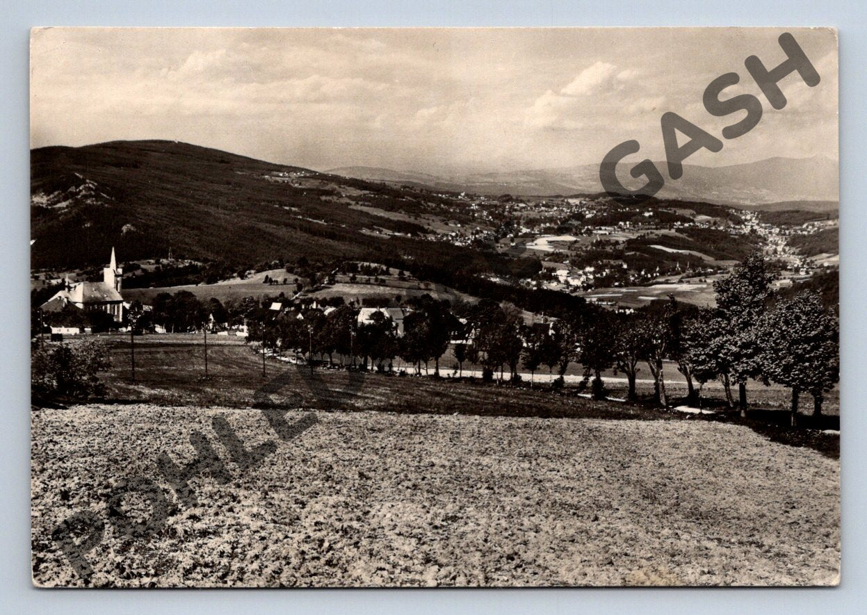 Pohlednice Příchovice Jizerské hory 1957 (M1838)