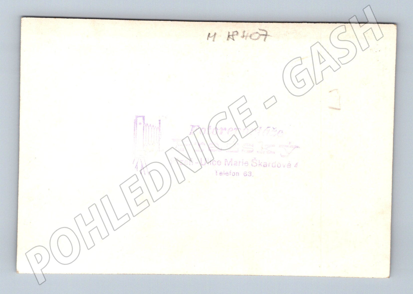 Pohlednice svatební Plzeň malý formát (M18407)