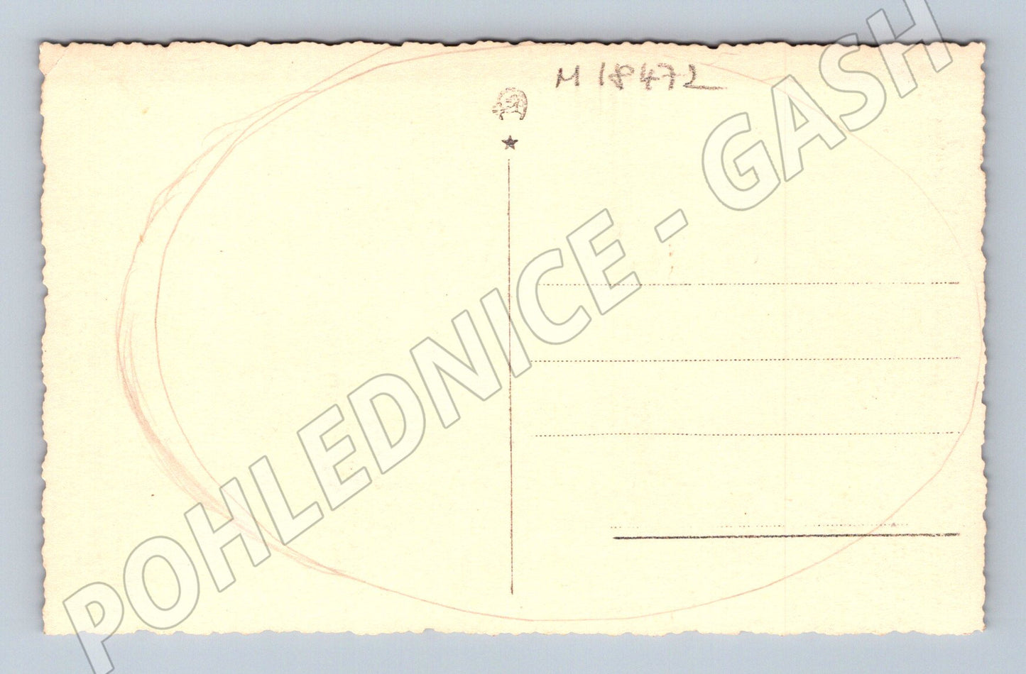 Pohlednice chlapec v květinách malý formát cca 1940s (M18472)