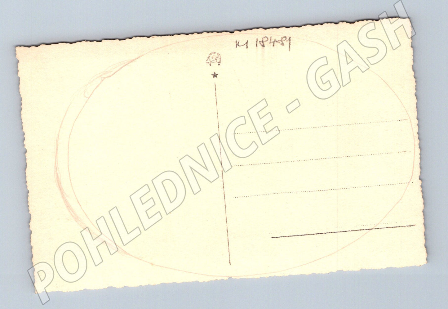 Pohlednice dítě v zahradě malý formát do 1950 (M18481)