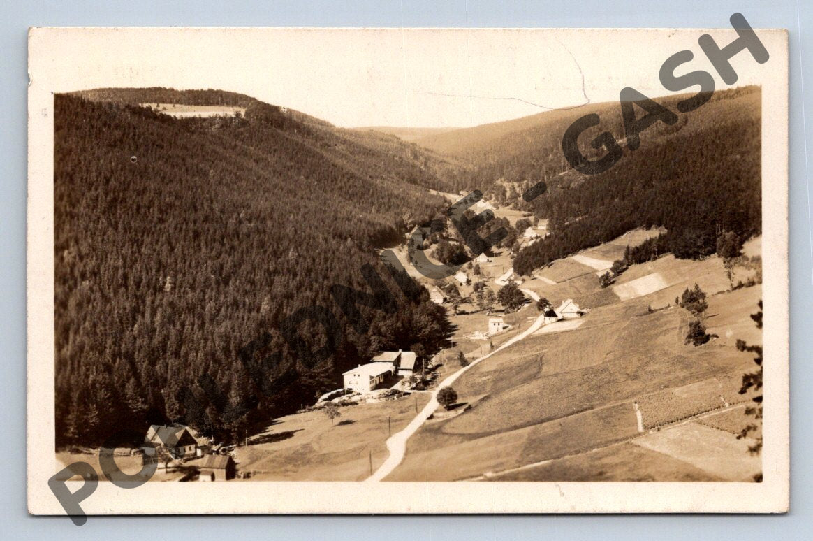 Pohlednice Deschnei Hinterwinkel Orlické hory 1930 krajina (M1856)