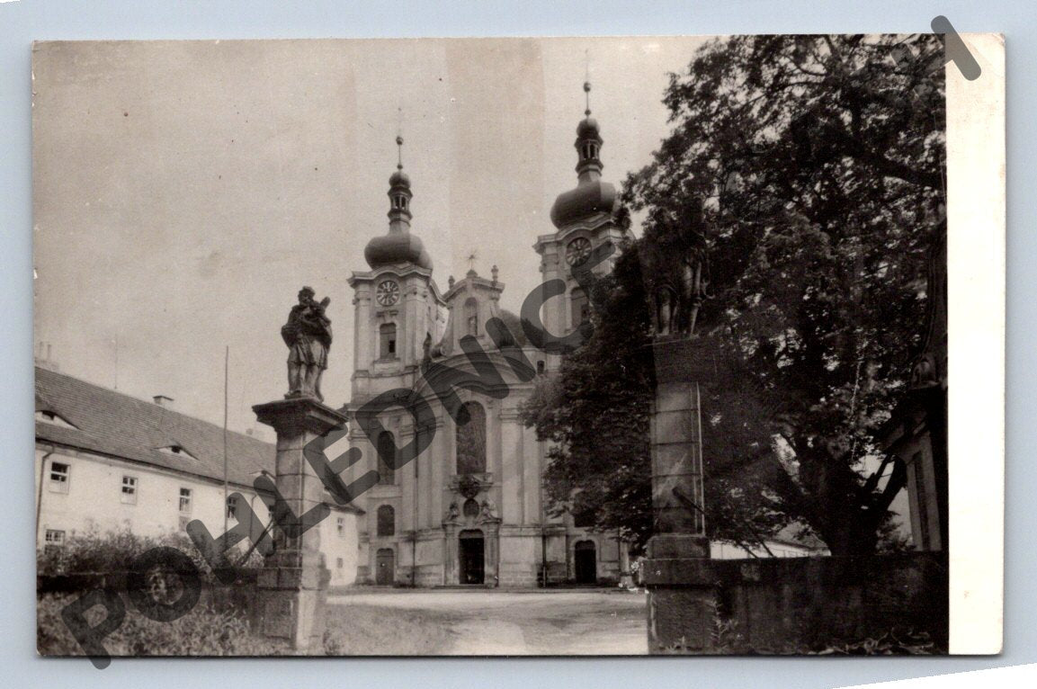 Pohlednice Hynice kostel ČB (M1863)