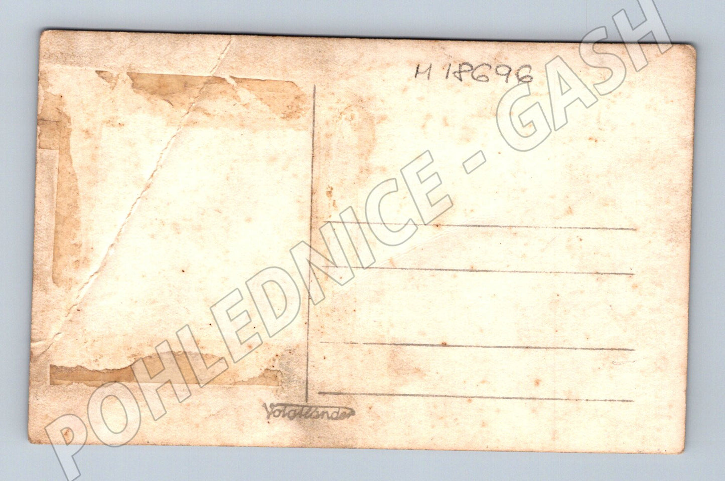 Pohlednice dvě dívky v zahradě ČSR do 1950 (M18696)