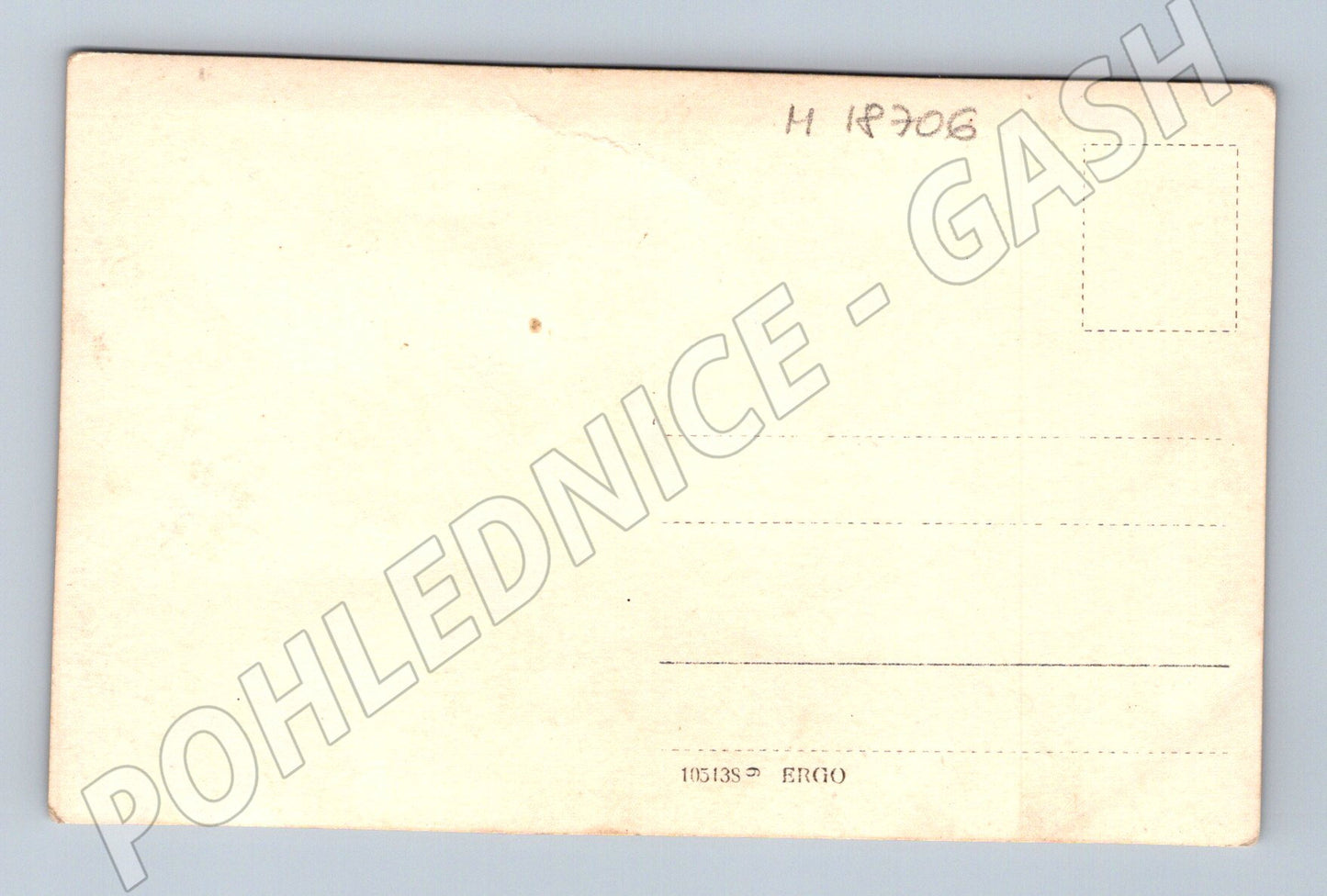 Pohlednice tři muži v zahradě 1 pol 20 stol (M18706)