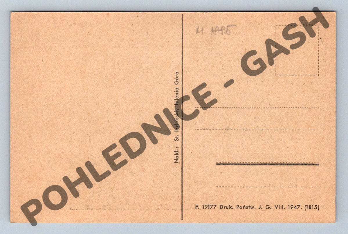 Pohlednice Krkonoše Sněžka 1605 m 1947 (M1885)