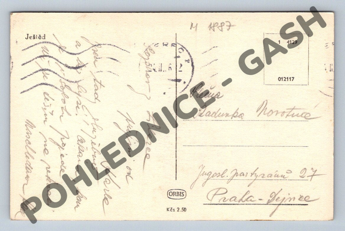 Pohlednice Ještěd Liberec (M1887)