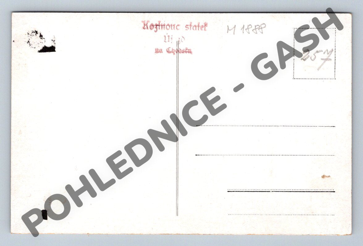 Pohlednice Chodsko Újezd Kozinův statek (M1888)