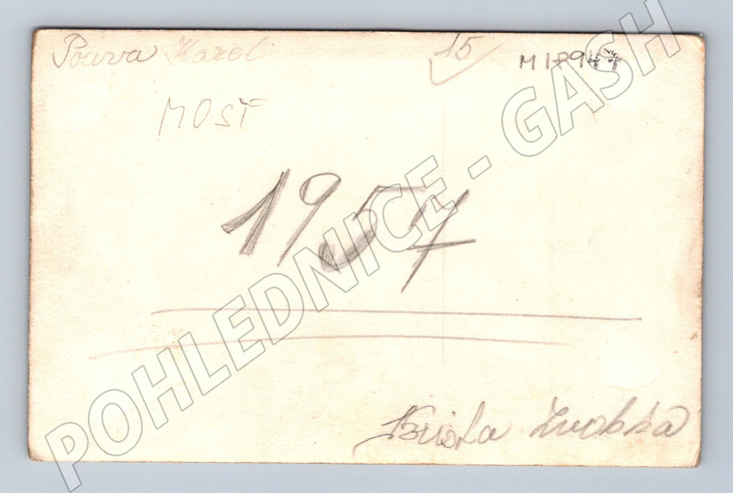 Pohlednice Most 1957 školní skupina (M18947)