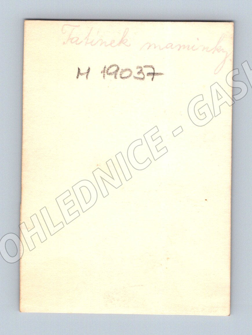 Pohlednice portrét muže ruční popis (M19037)