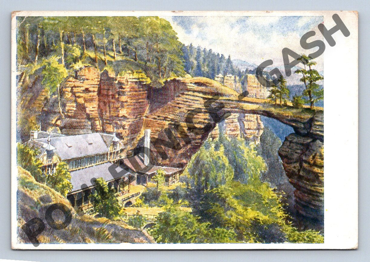 Pohlednice Pravčická brána Sokolí hnízdo (M1906)