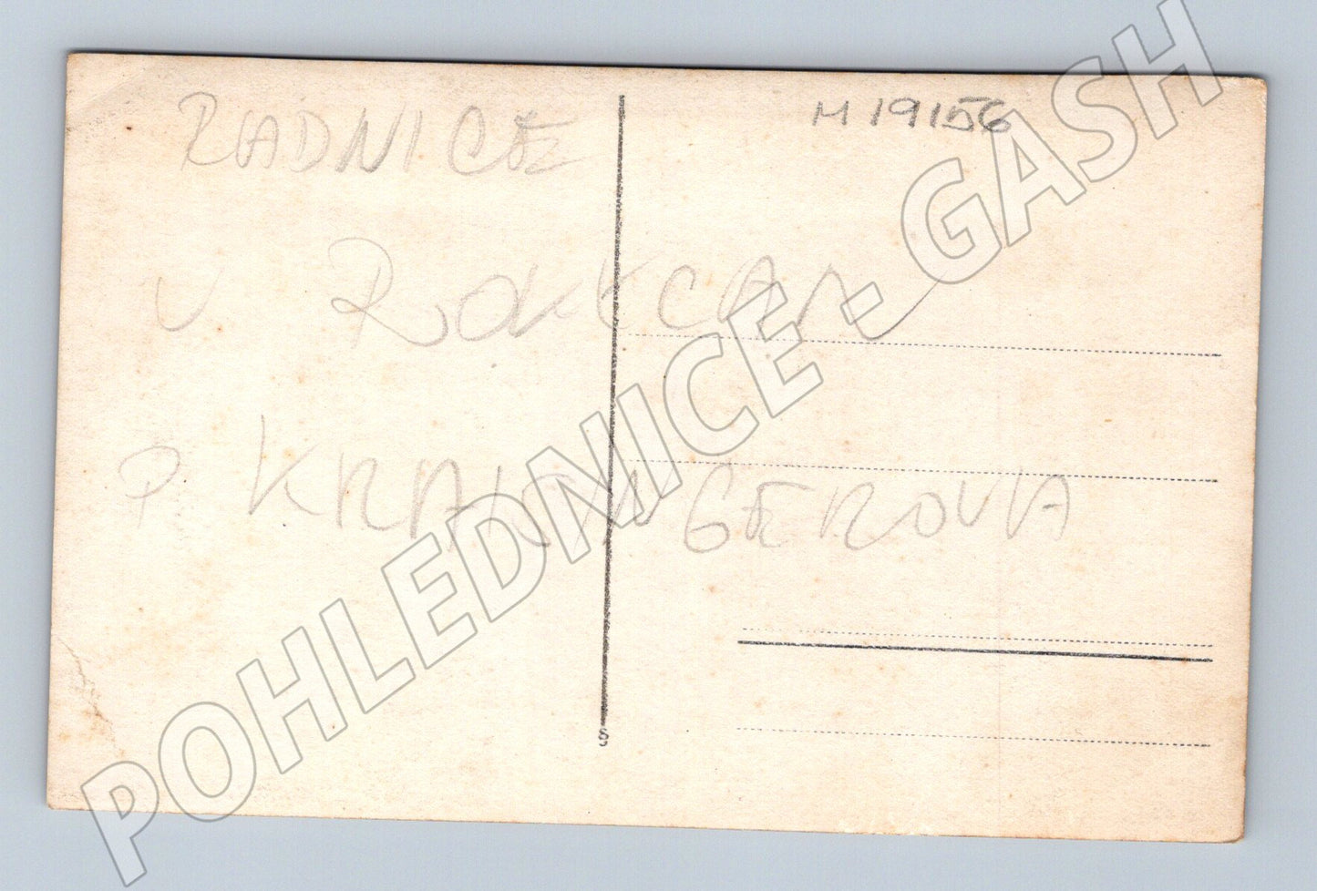 Pohlednice Radnice u Rokycan p Kraismberova černobílá (M19156)