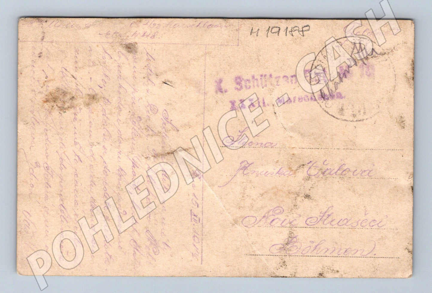Pohlednice ČR pila dřevorubci polní pošta Nr 32 448 (M19188)