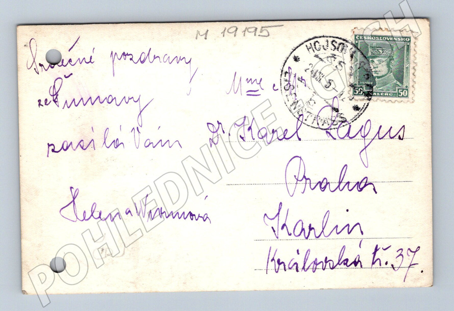 Pohlednice Blick von d. Liebeshöhe gegen den Osser J. Seidel (M19195)