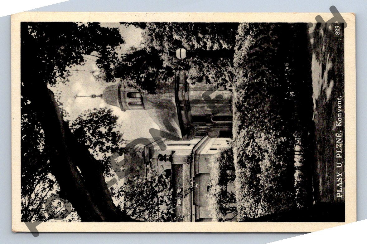 Pohlednice Plasy u Plzně konvent 1920 raz (M1920)
