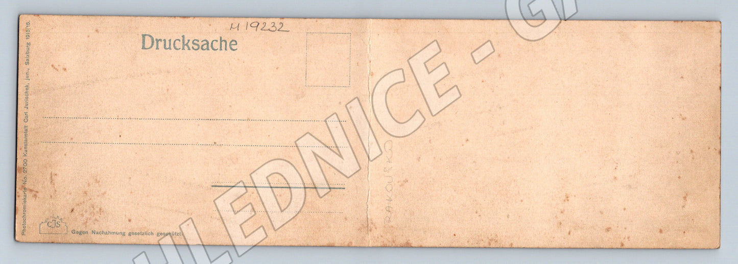 Pohlednice Panoramatická Salzburg Rakousko 1915 16 (M19232)