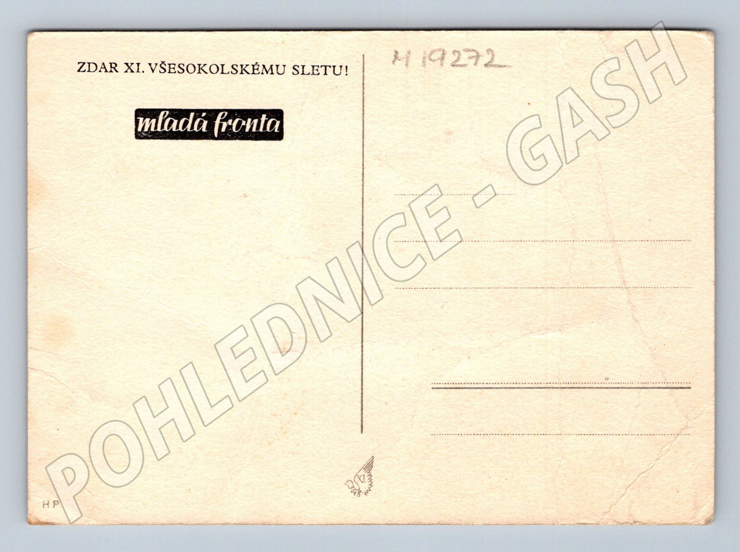 Pohlednice XI všesokolský slet Praha Sokol prapory ČSR (M19272)