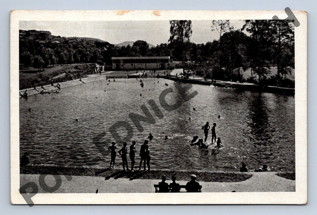 Pohlednice Hořovice koupaliště 1930 (M1930)