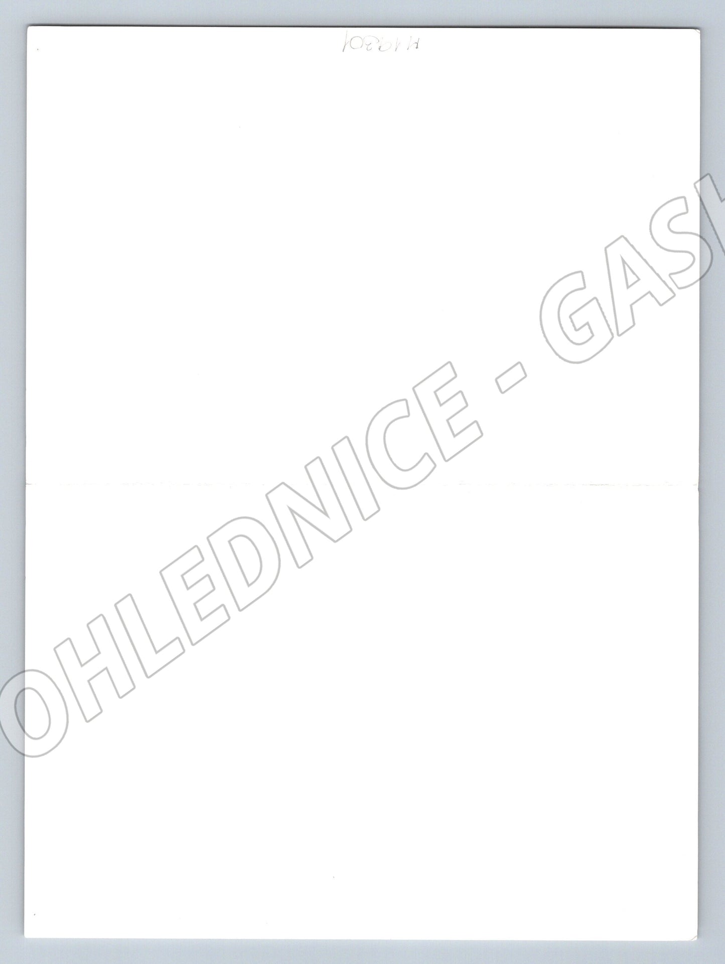 Pohlednice Velikonoční zajíček s košíkem a vajíčky (M19301)