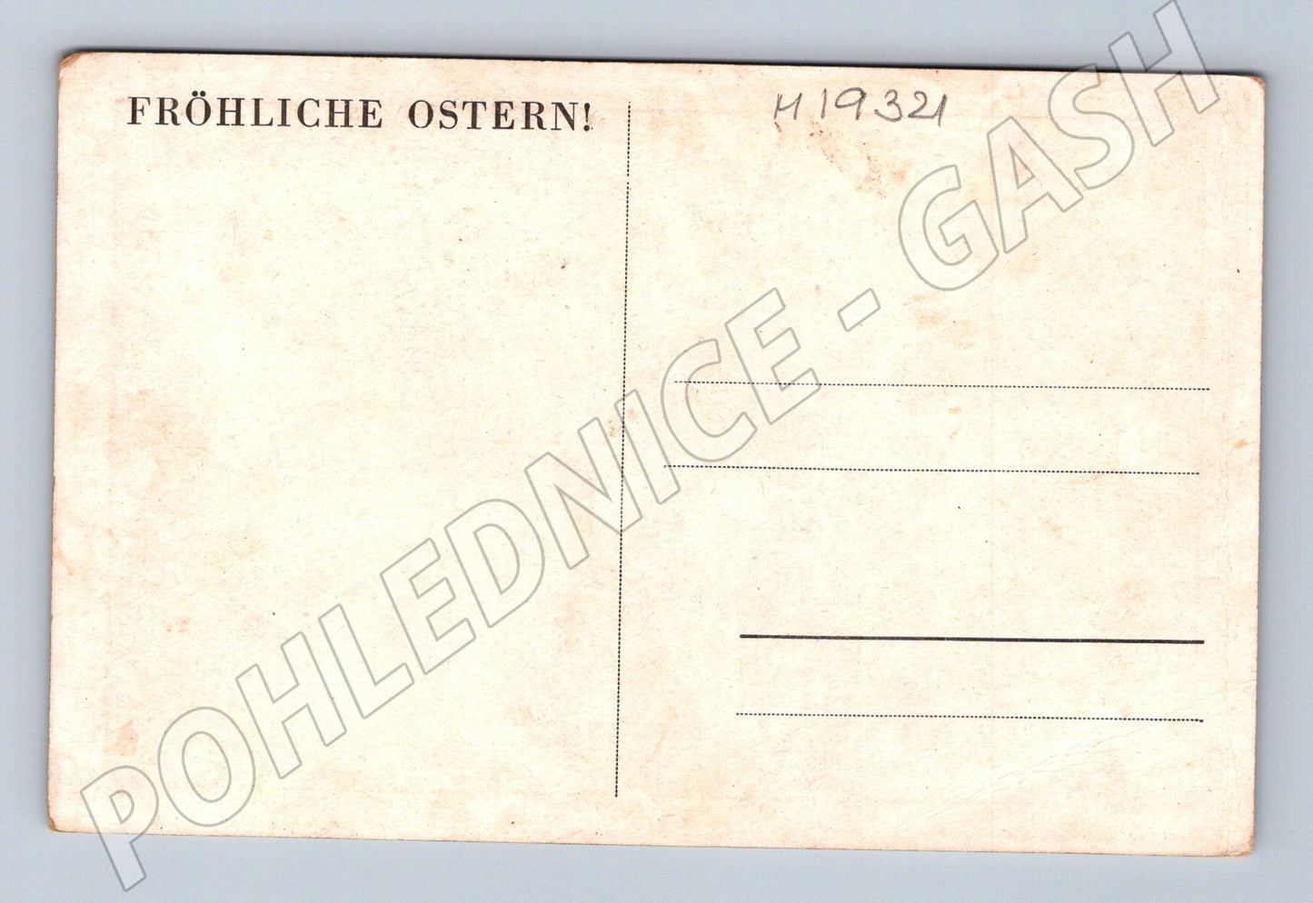 Pohlednice Ježíš Kristus a ovce FRÖHLICHE OSTERN 1950 (M19321)