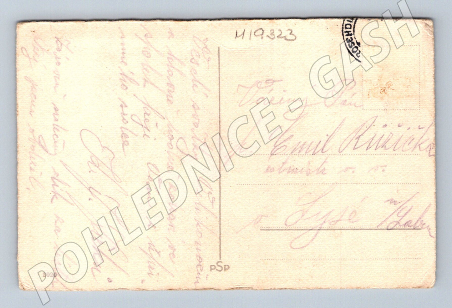 Pohlednice pastýř s ovcemi etnografie venkov (M19323)