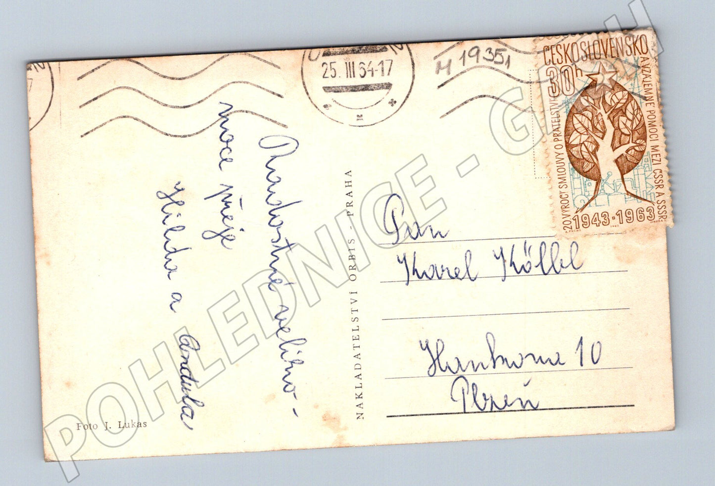 Pohlednice Velikonoční stádo ovcí Československo 1963 (M19351)