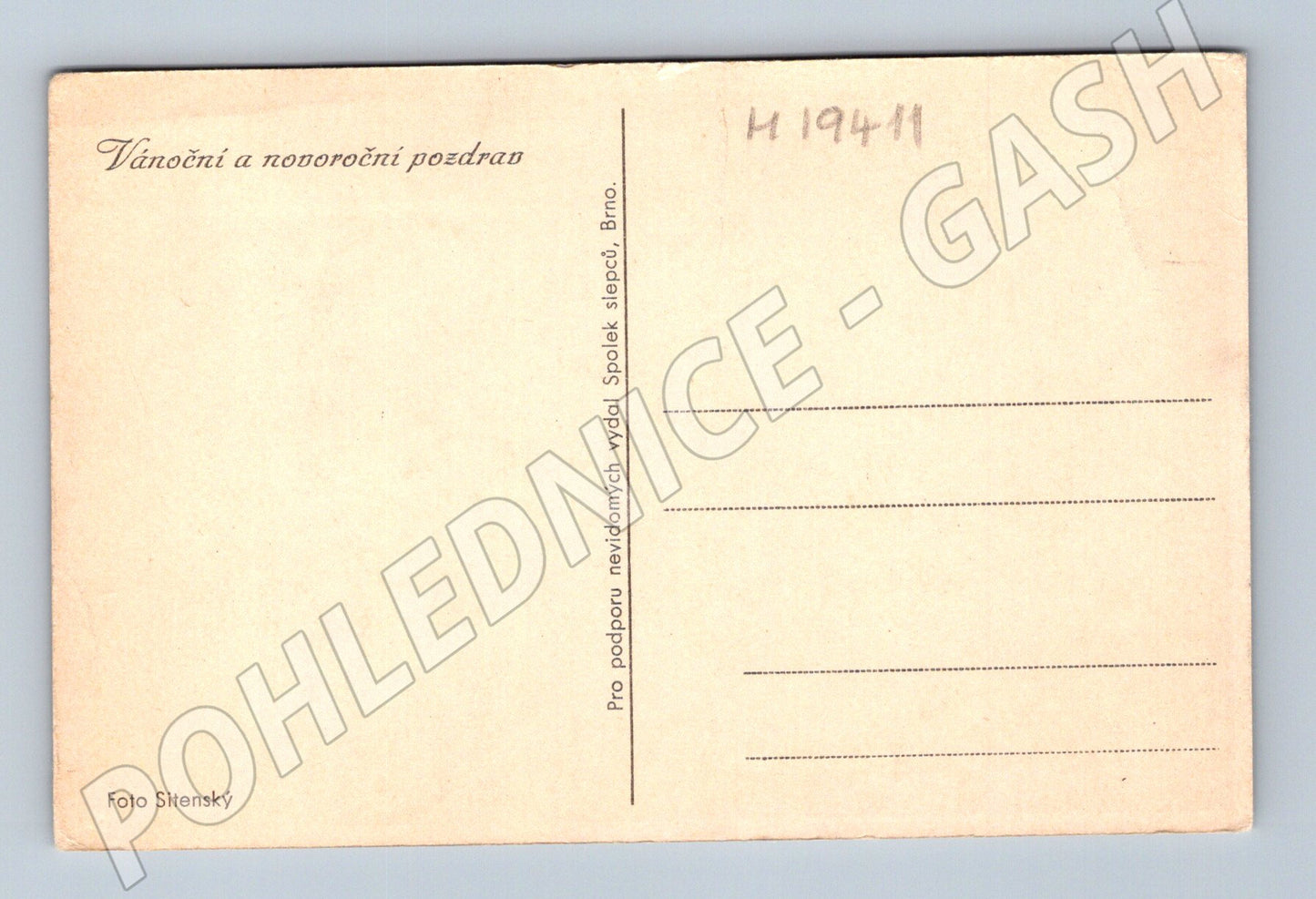 Pohlednice Vánoční a novoroční zimní krajina ČR (M19411)