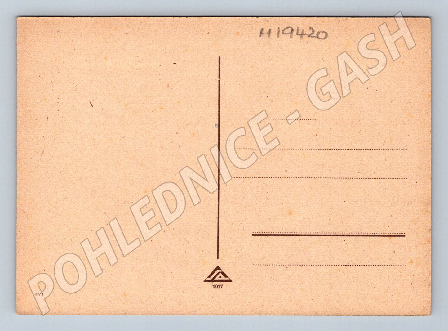 Pohlednice Ilustrovaná dvě děti v dešti Salač (M19420)