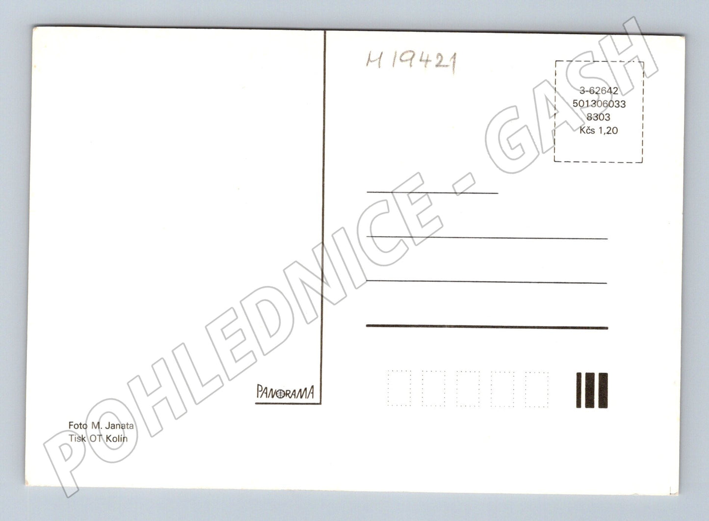 Pohlednice MDŽ Československo květiny gerbery neprošlá (M19421)