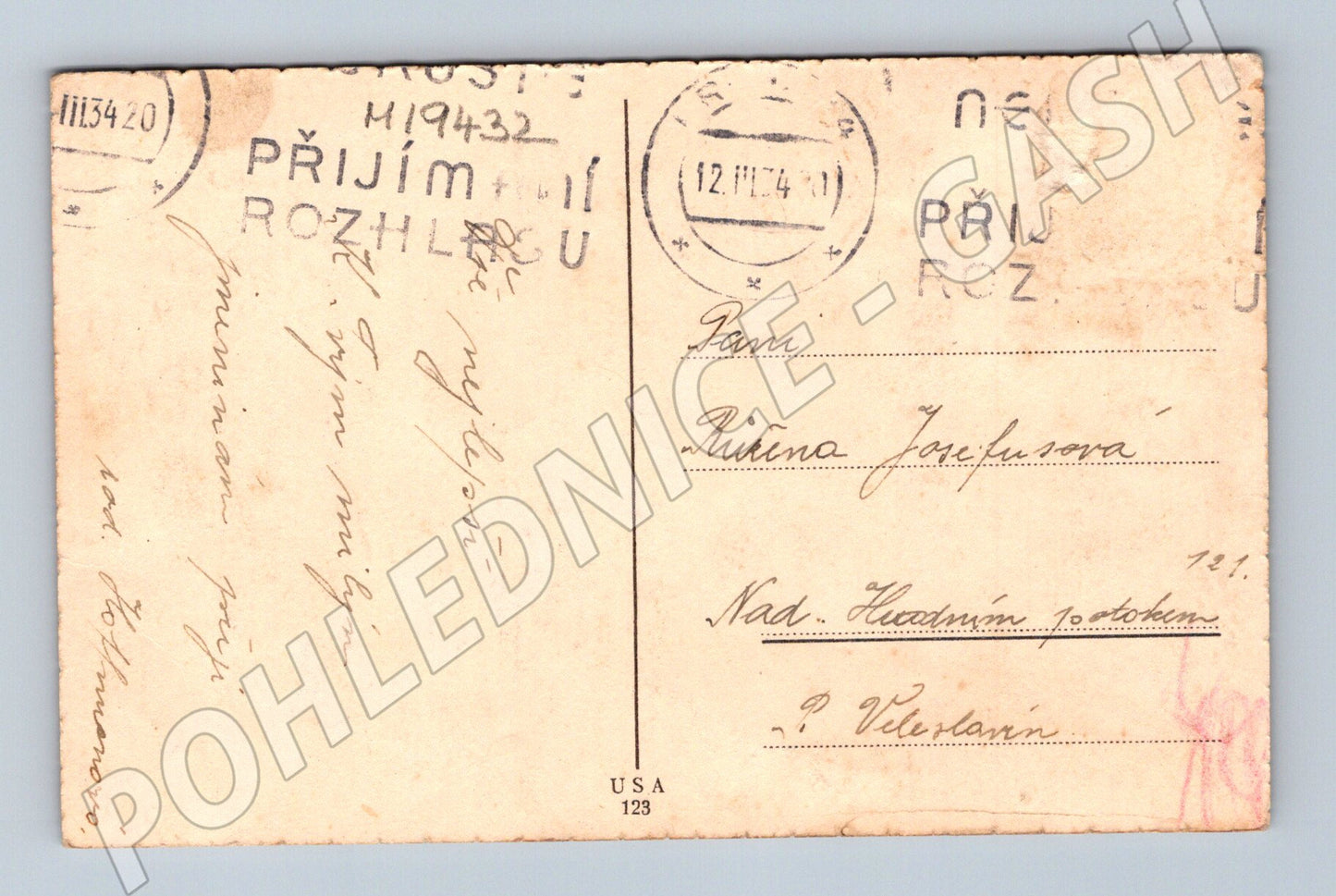 Pohlednice Srdečné přání děti malý formát ČSR (M19432)