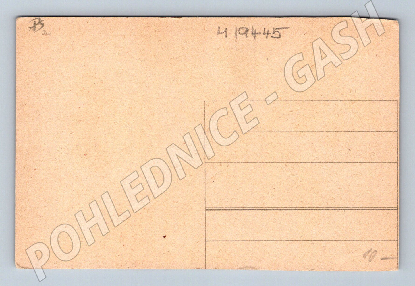 Pohlednice pták na větvi s třešněmi barevná ilustrace (M19445)