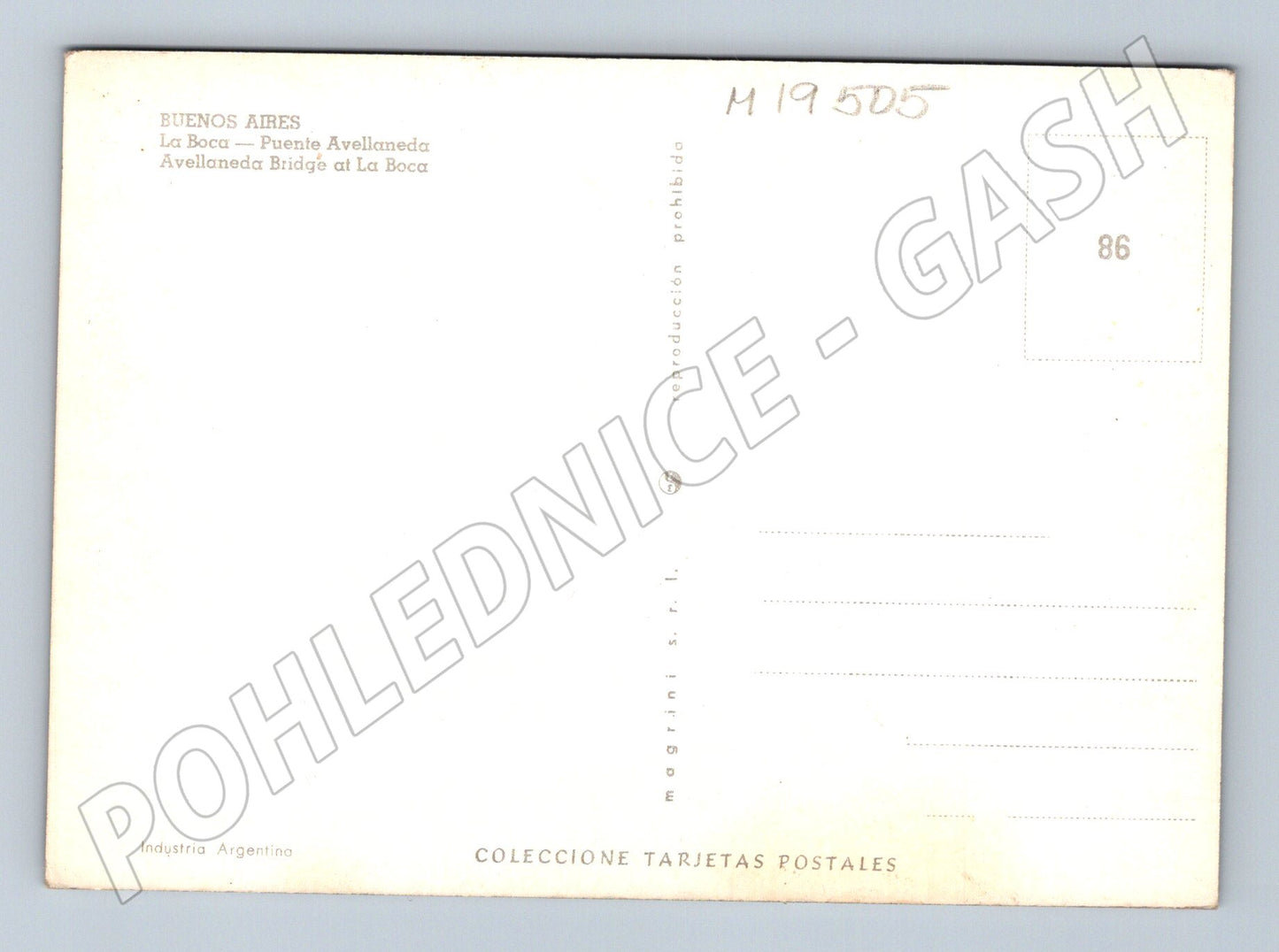 Pohlednice Buenos Aires říční lodě most Avellaneda (M19505)