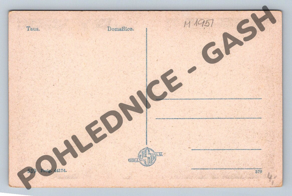 Pohlednice Domažlice Taus ČB (M1951)