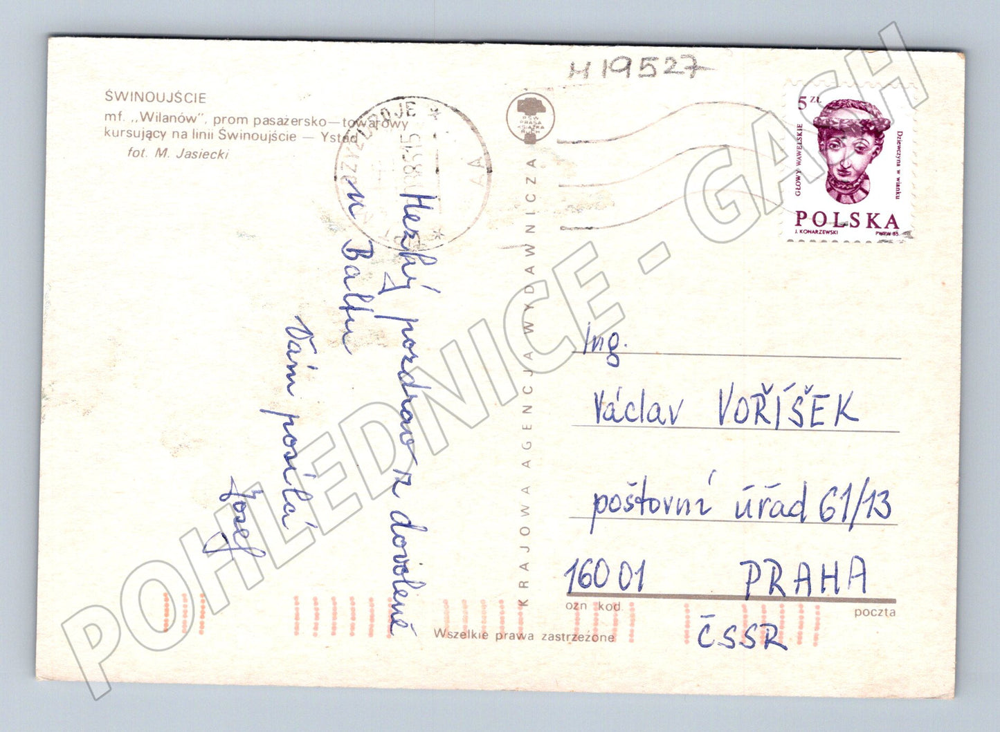 Pohlednice Polferries MF Wilanów trajekt vodní doprava (M19527)