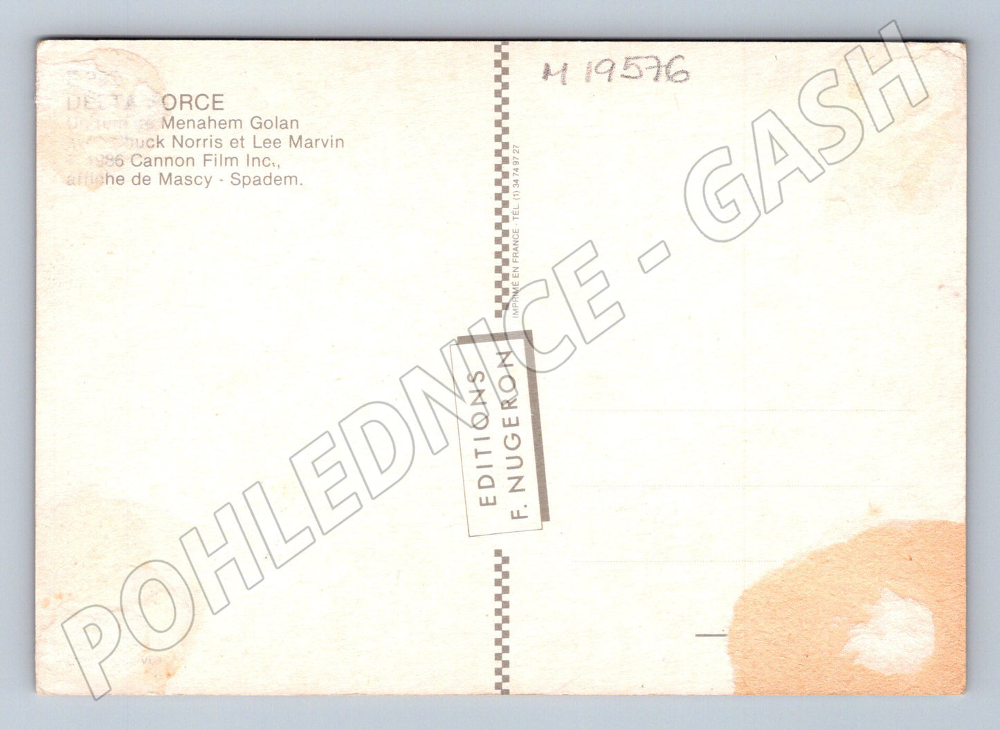 Pohlednice Delta Force Chuck Norris Lee Marvin filmová sběrat (M19576)