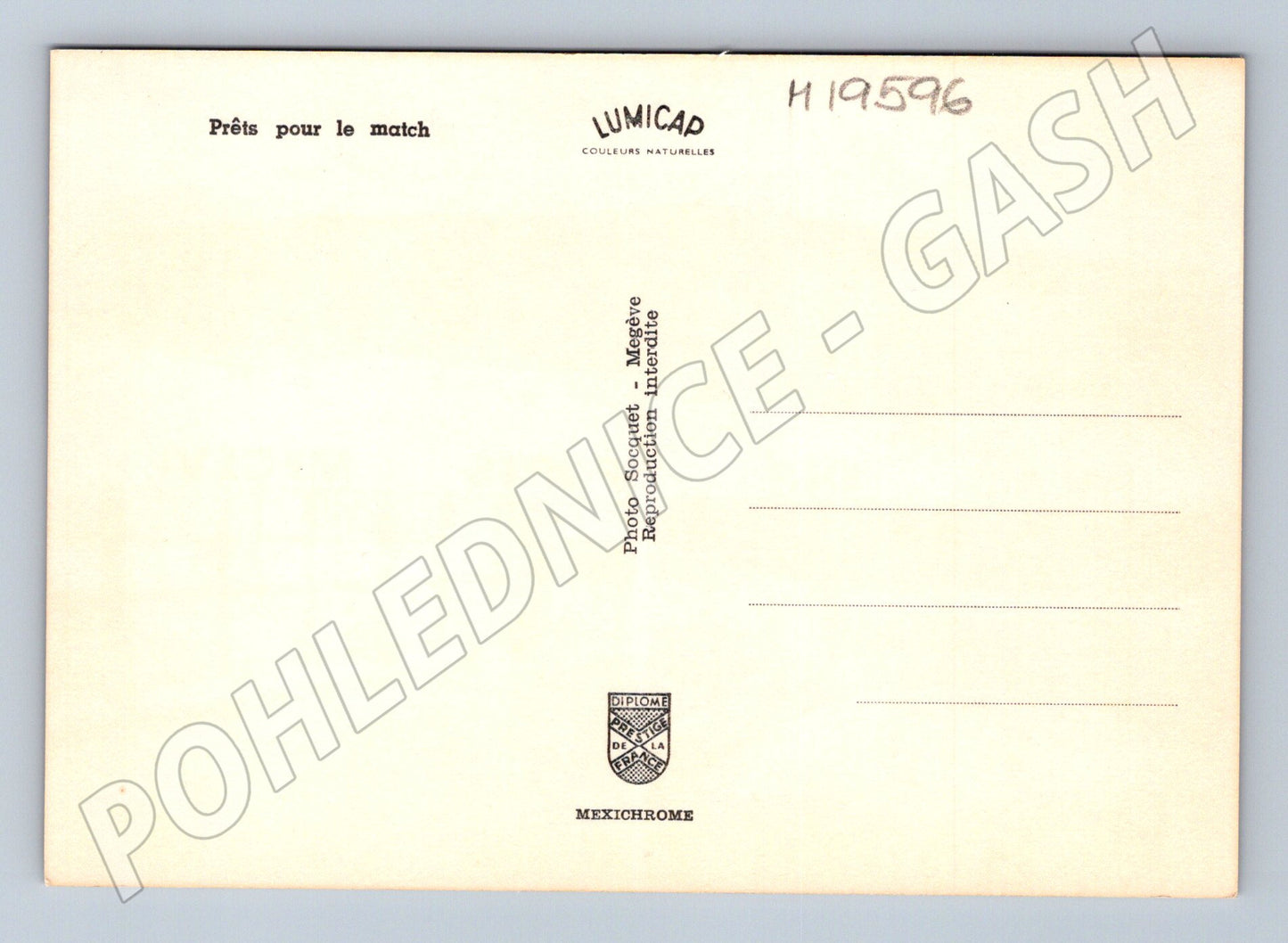 Pohlednice hokejový tým C.S. Megève Francie (M19596)