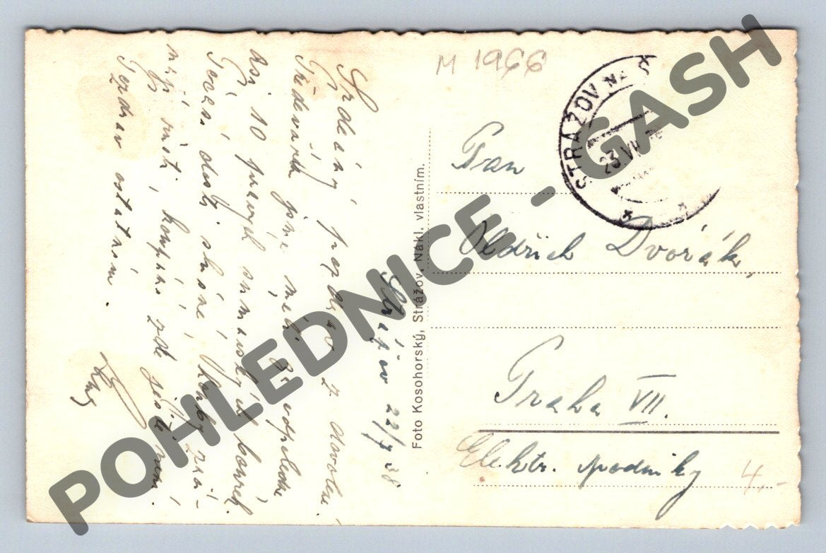 Pohlednice Strážov na Šumavě 1948 (M1966)