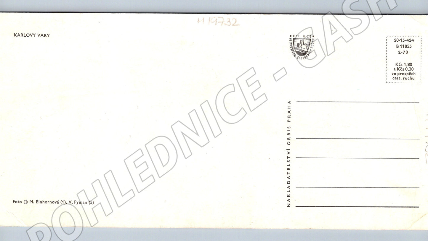 Pohlednice Karlovy Vary velký formát (M19732)