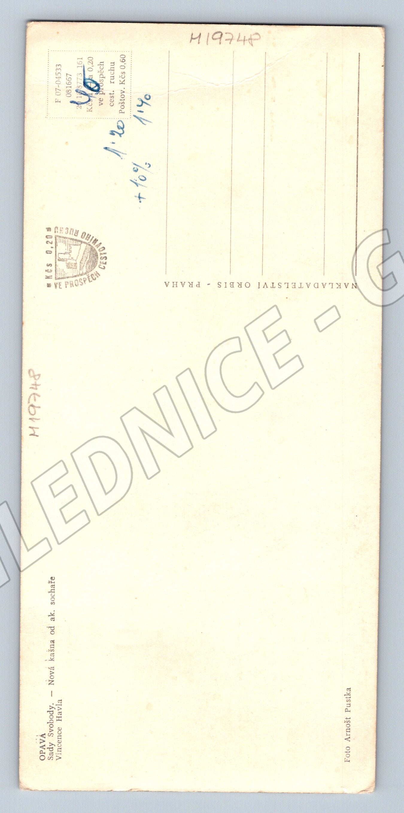 Pohlednice Opava Nové sady kostel sv Václava (M19748)