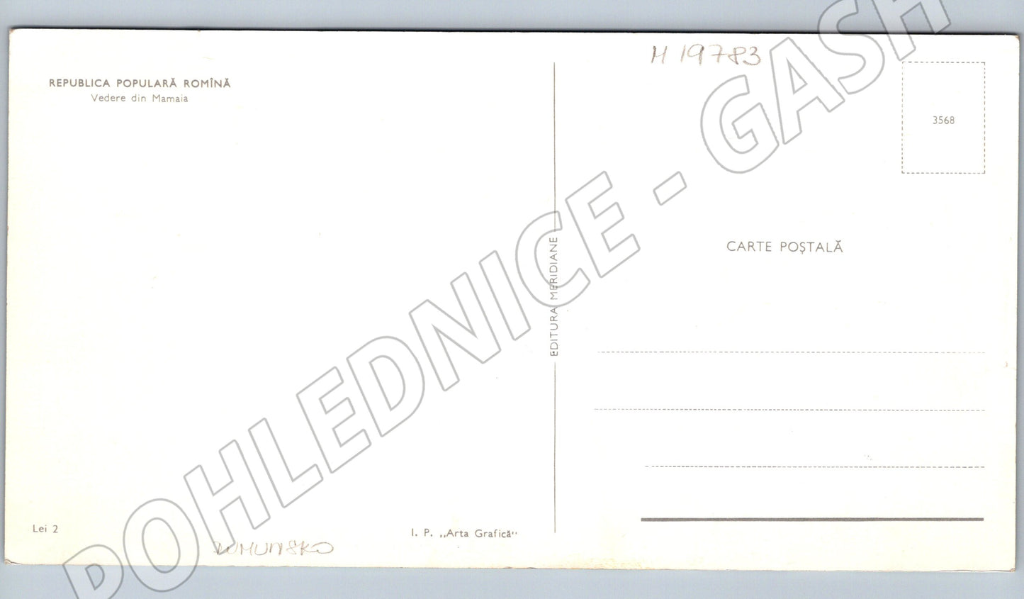 Pohlednice Mamaia Rumunsko letecký pohled na letovisko a pobř (M19783)