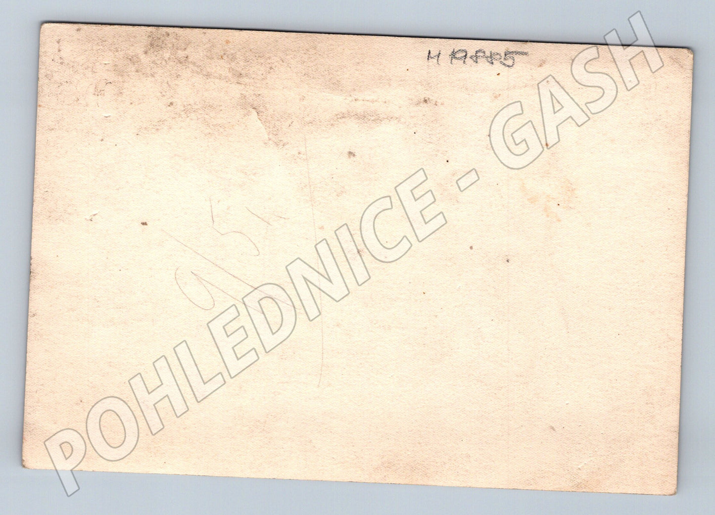 Pohlednice zimní krajina strom domek malý formát (M19885)