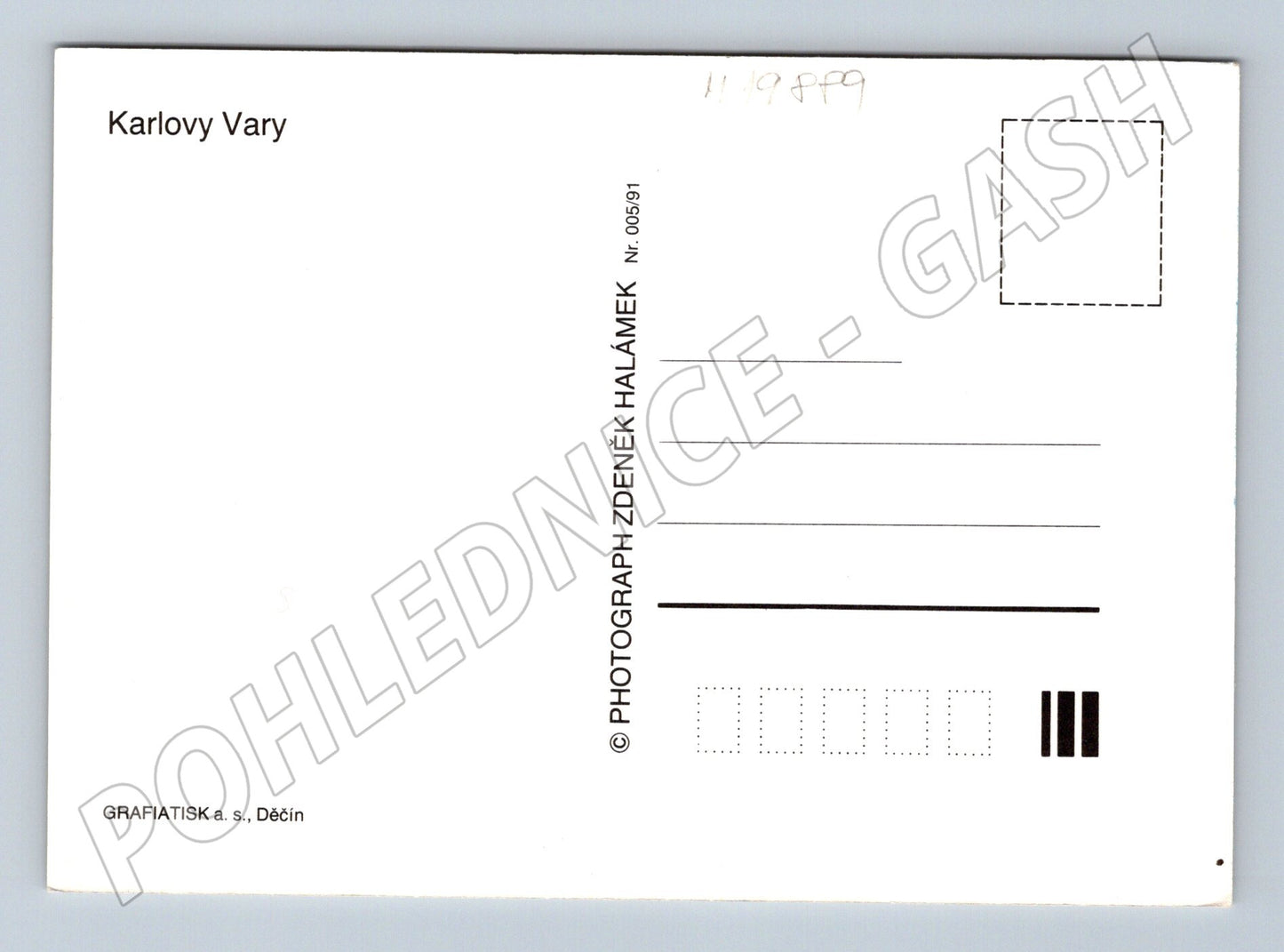 Pohlednice Karlovy Vary velký formát neprošlá (M19889)