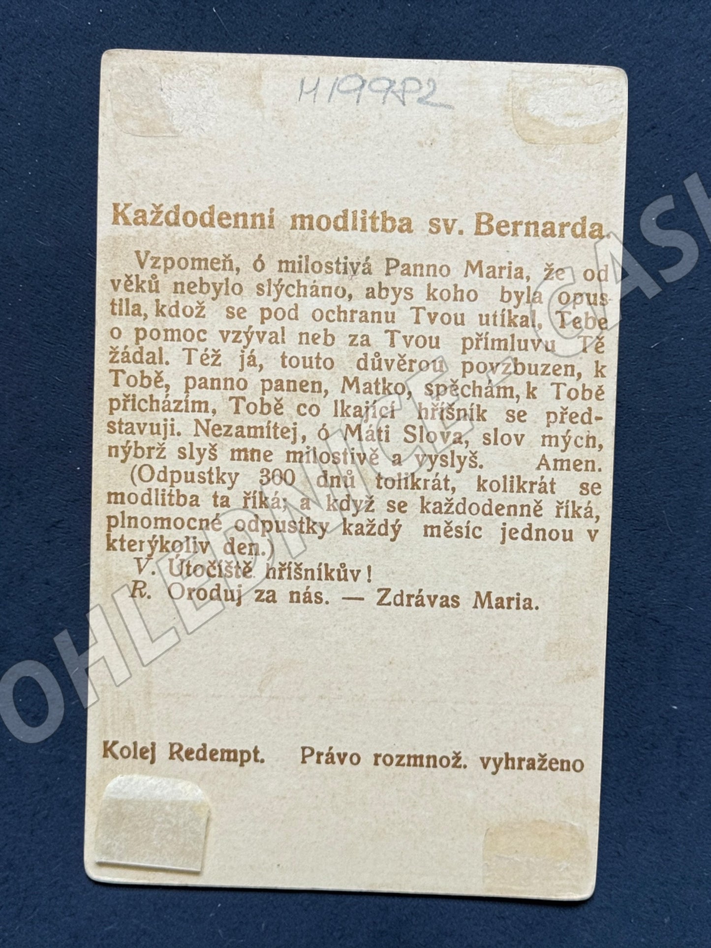 Stará fotografie Pražské Jezulátko (M19982)
