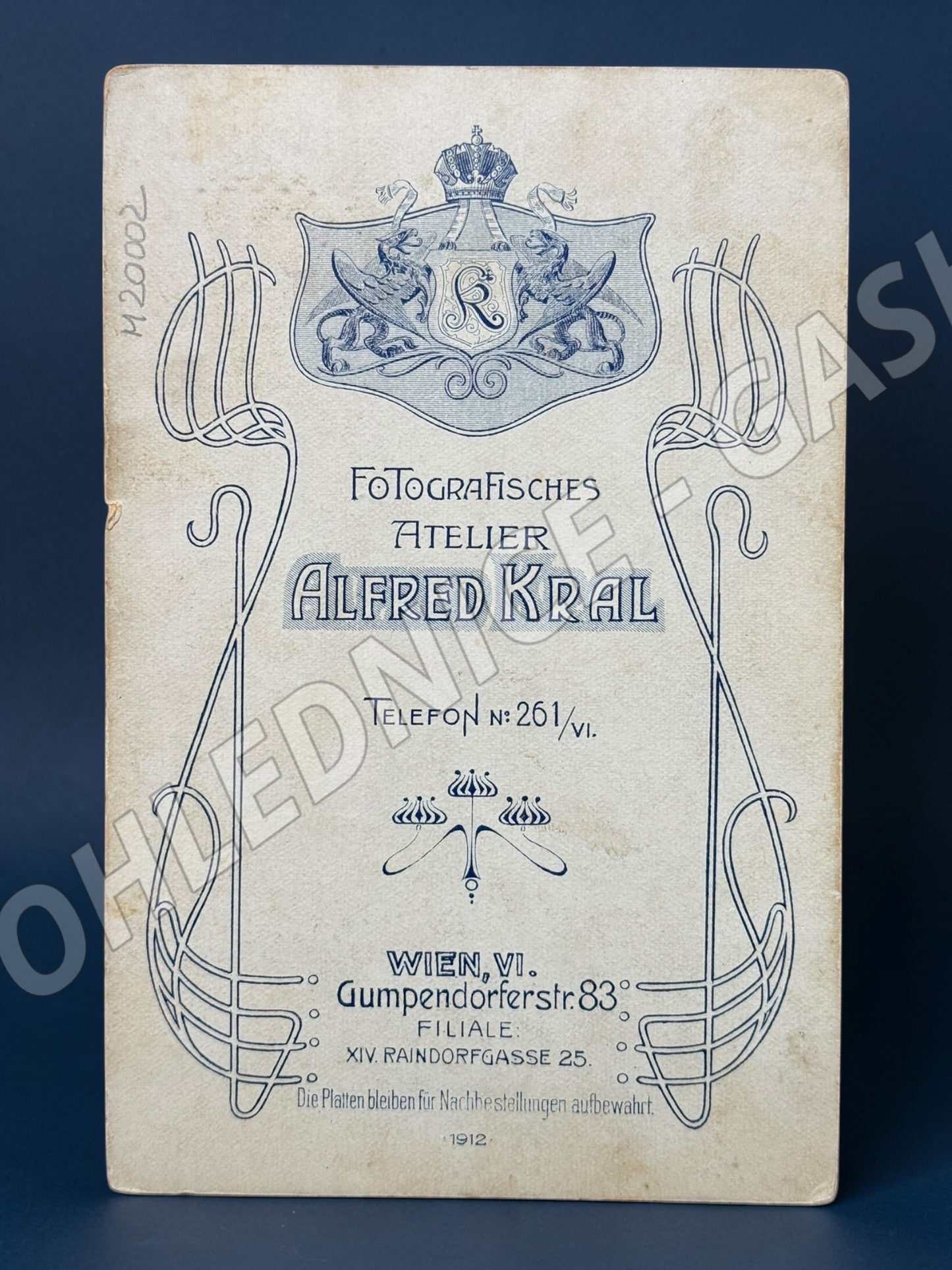 Stará fotografie Wien šest mužů v ateliéru 1912 (M20002)