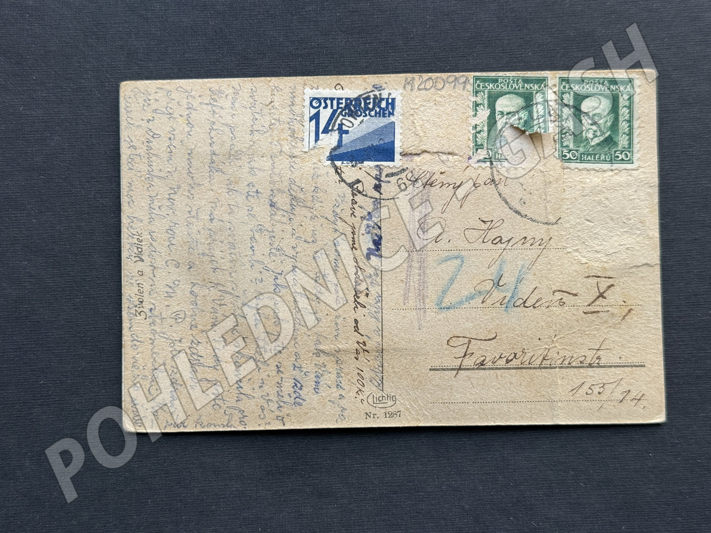 Pohlednice Slovensko Zvolen zámek a město 1920s (M20099)