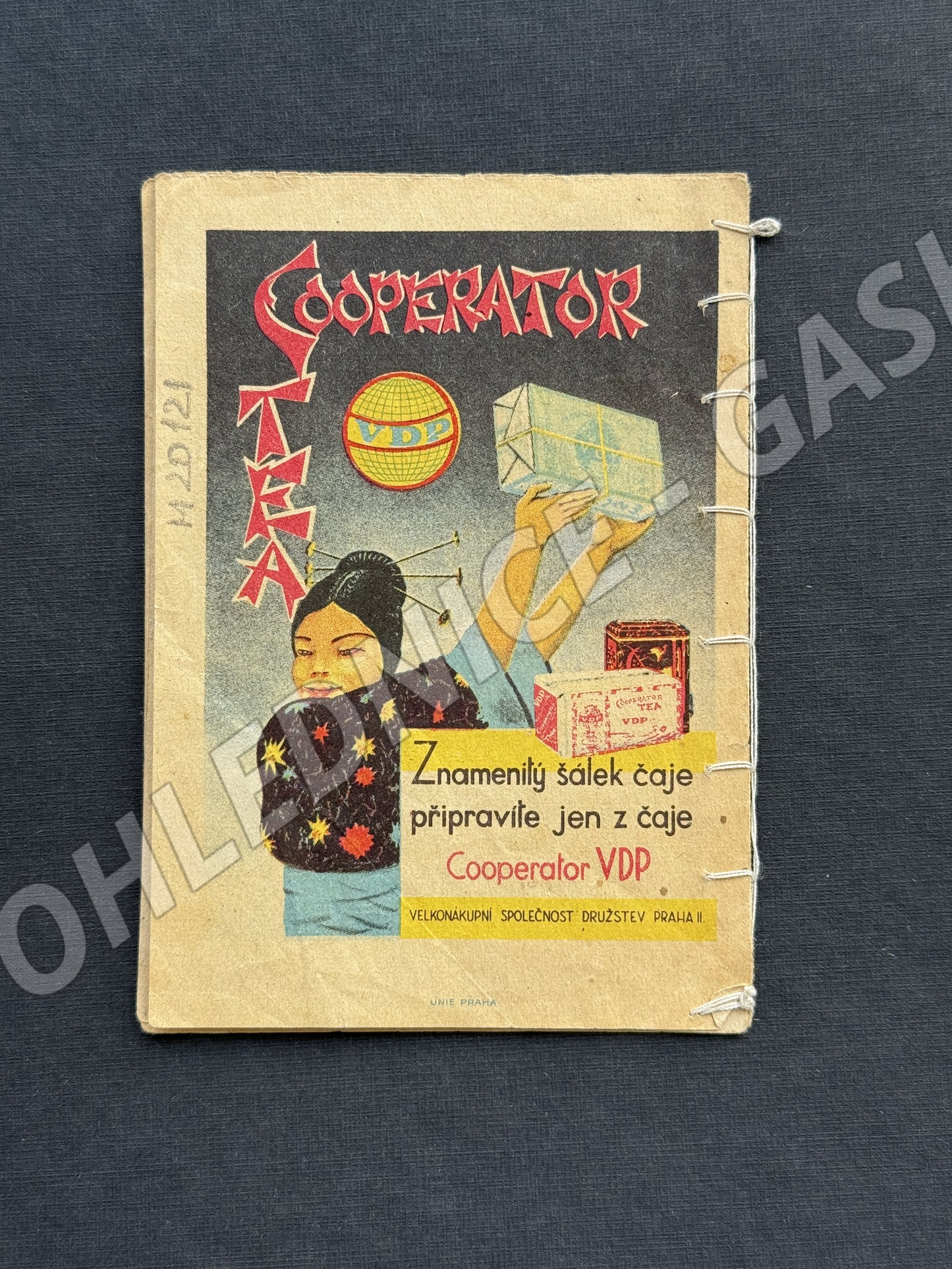 Pohlednice reklama čaj Cooperator ilustrace medvěd (M20121)