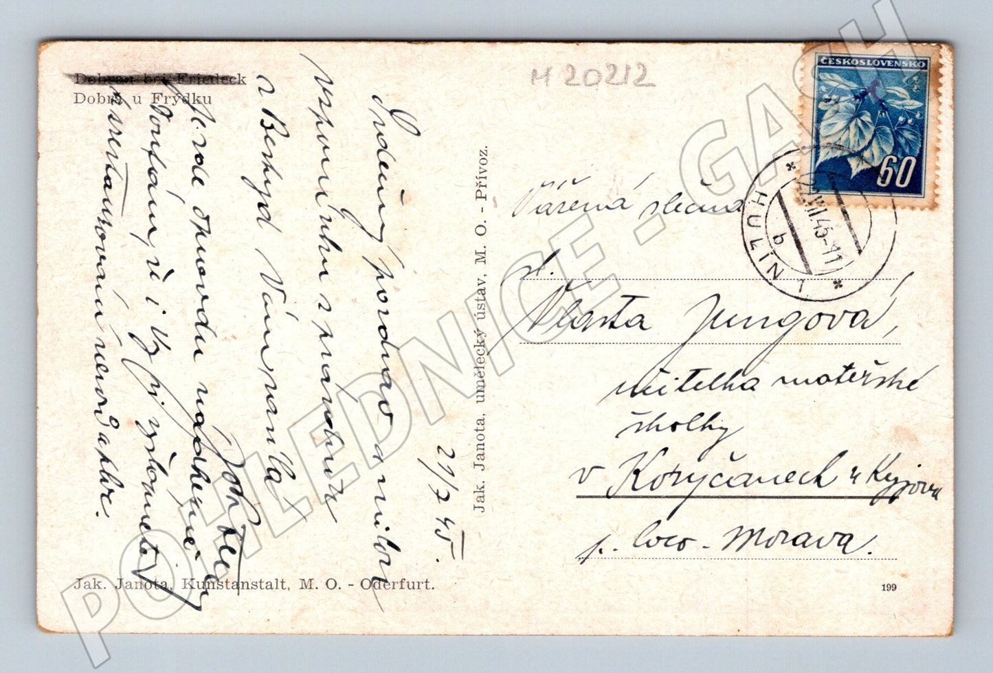 Pohlednice Dobrá u Frýdku více záběrů 1917 (M20212)